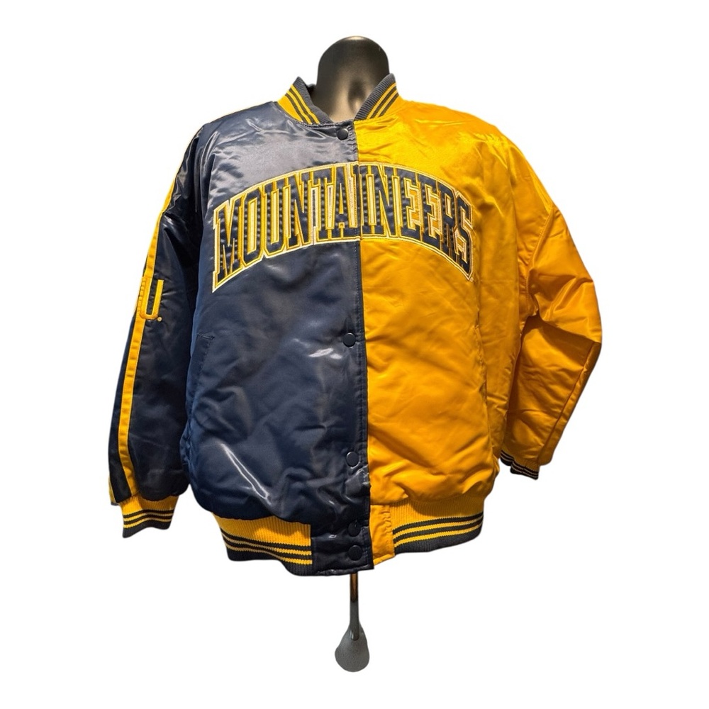 NWT - G—111 4 HER - Mountaineers Blue and Yellow Varsity Jacket